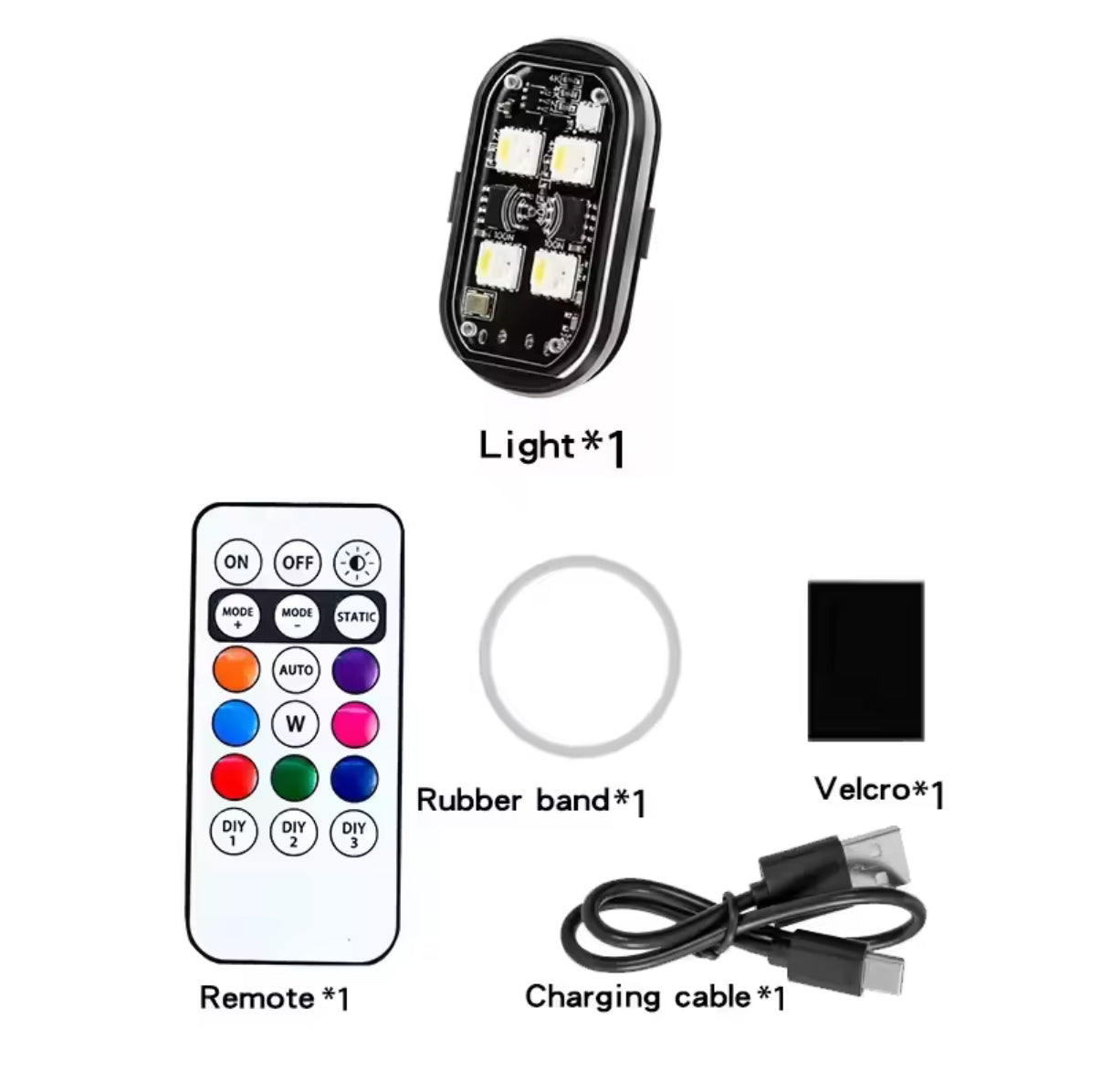 Battery powered rock light v2 – Glowriderz