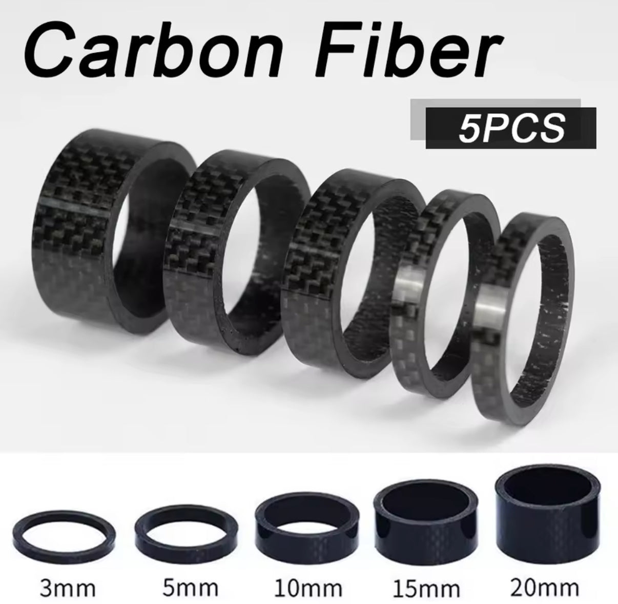 Carbon fiber spacers