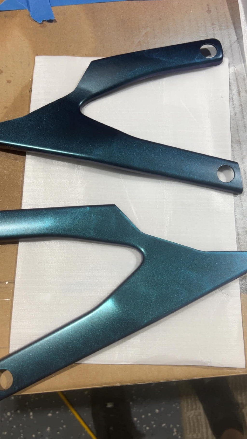 "Peacock Sapphire" Coated Frame Guards for Surron LBX