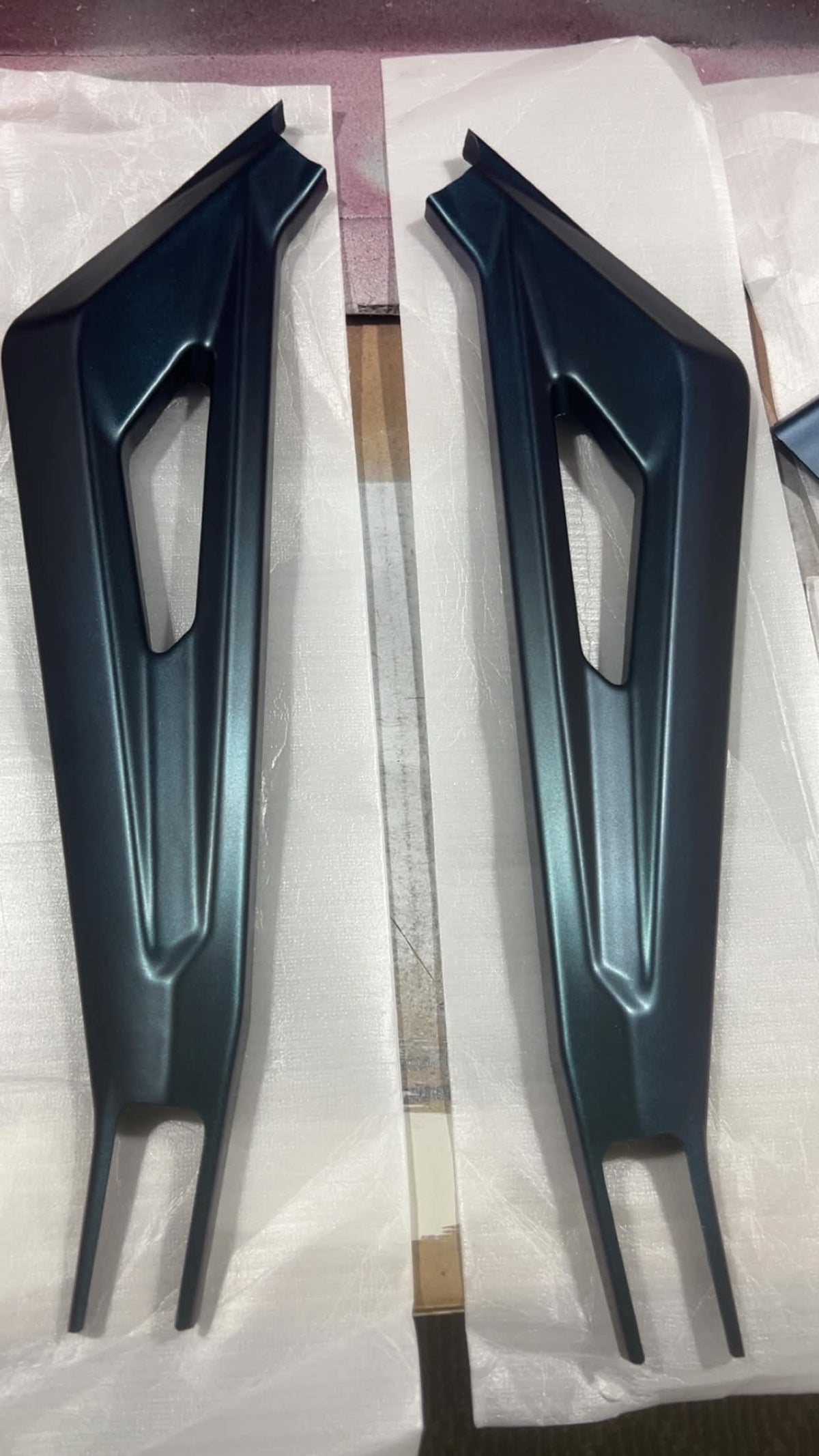 "Peacock Sapphire" Coated Frame Guards for Surron LBX